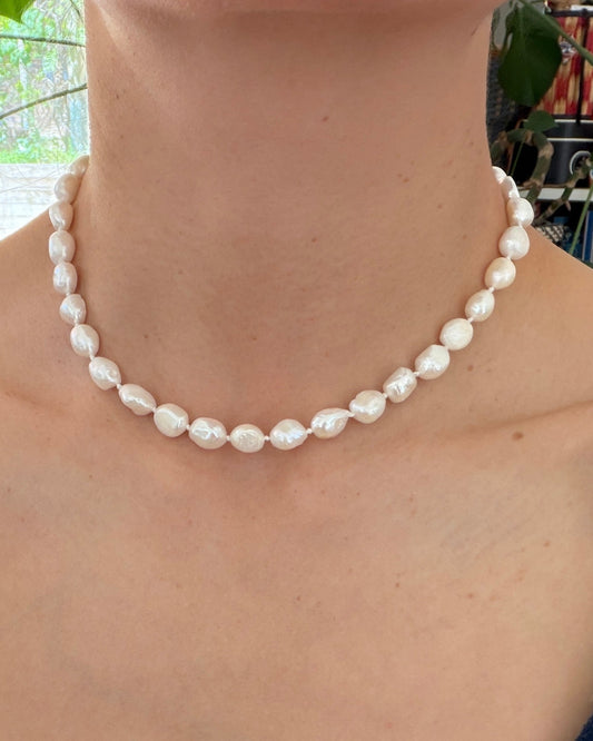 Ugly Pearl - Silk Knotted Necklace