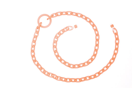 Smiley Mini | Peach | Bio-Acetate Glasses Chain