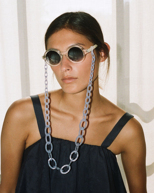 Smiley Chain | Purple Opal | Glasses Chain