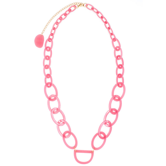 Original D Necklace | Honeysuckle Pink | Glasses Chain | RASSIN & SHEN