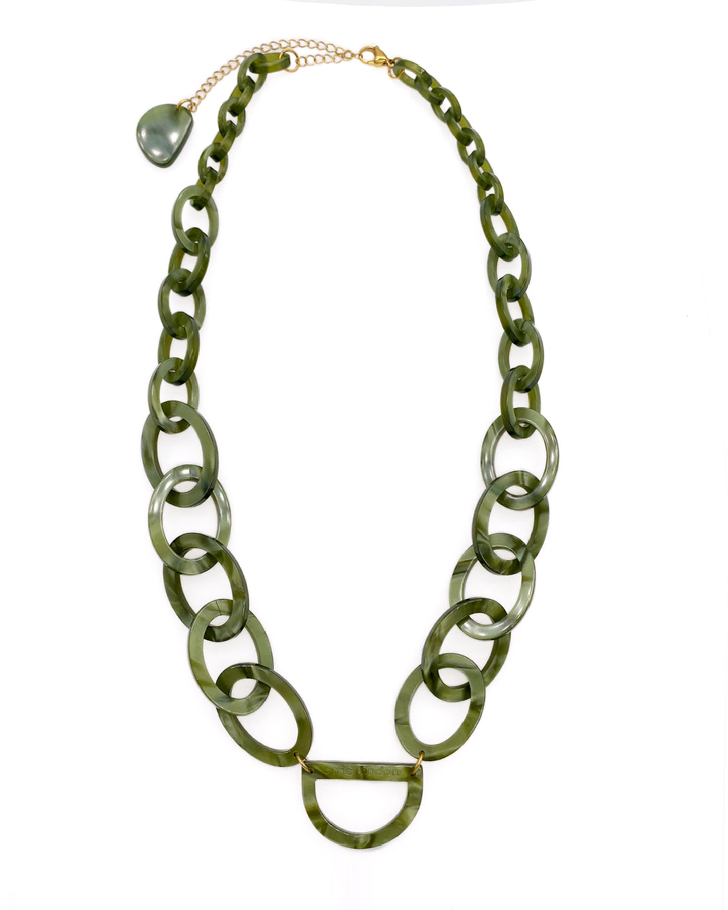 Original D Necklace | Opal Green | Glasses Necklace