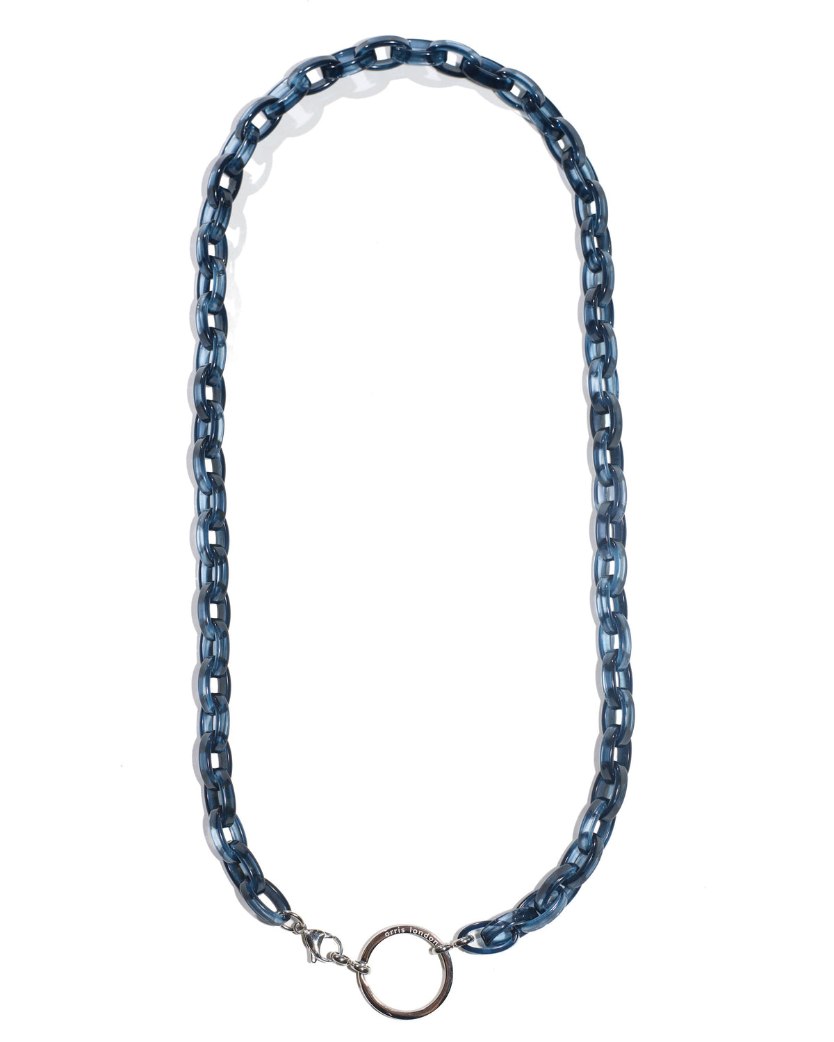 The O Bio-Acetate Glasses Necklace|Burgundy & Deep Ocean Blue